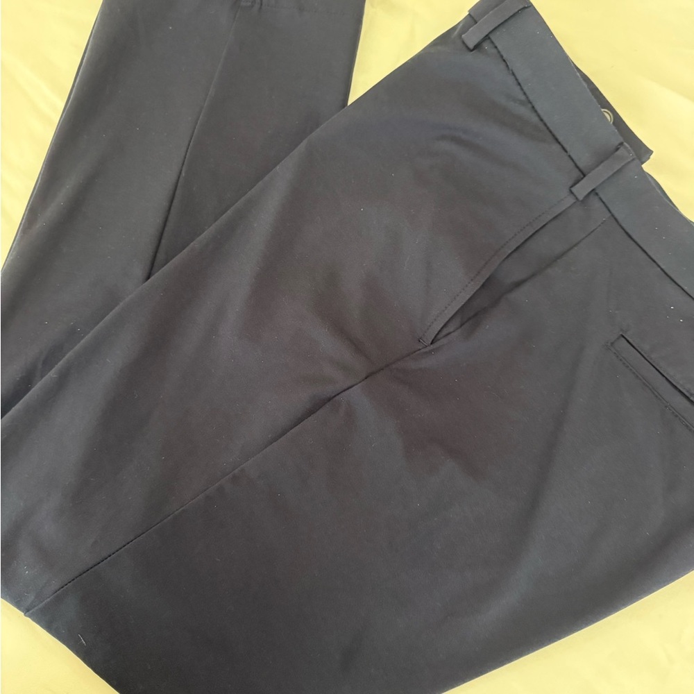 LAUREN Ralph Lauren Gray Trousers - Ultraflex Stretch Flat Front Pants - Picture 4 of 5